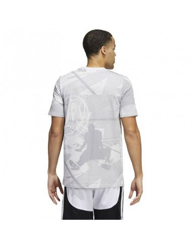 Adidas Iginite Ανδρικό T-shirt Γκρι με Στάμπα HL0087 Adidas Iginite Ανδρικό T-shirt Γκρι με Στάμπα HL0087