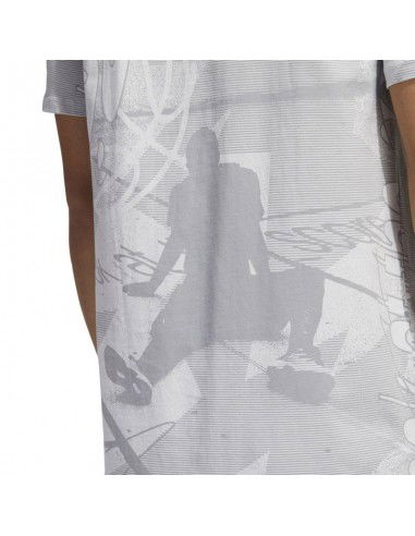 Adidas Iginite Ανδρικό T-shirt Γκρι με Στάμπα HL0087 Adidas Iginite Ανδρικό T-shirt Γκρι με Στάμπα HL0087
