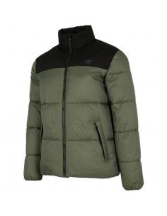 4F Down Ανδρικό Χειμωνιάτικο Μπουφάν Bomber Χακί H4Z22-KUMP005-43S