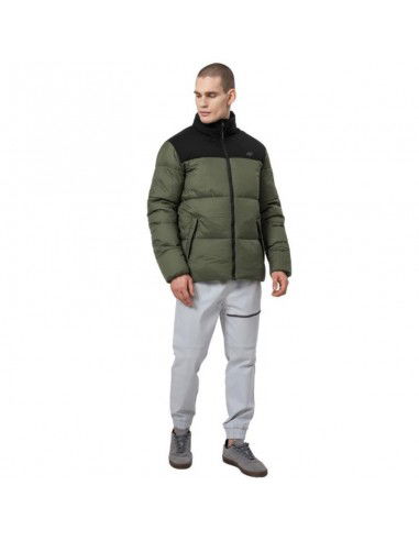 4F Down Ανδρικό Χειμωνιάτικο Μπουφάν Bomber Χακί H4Z22-KUMP005-43S 4F Down Ανδρικό Χειμωνιάτικο Μπουφάν Bomber Χακί H4Z22-KUMP005-43S