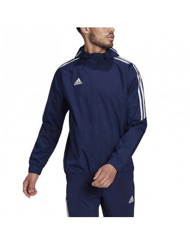 Adidas Condivo 22 All Weather Ανδρικό Μπουφάν Navy Μπλε HA6266 Adidas Condivo 22 All Weather Ανδρικό Μπουφάν Navy Μπλε HA6266
