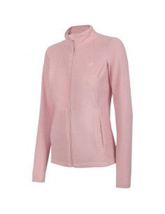 4F Fleece Γυναικεία Ζακέτα με Φερμουάρ σε Ροζ Χρώμα H4Z22-PLD350-65S 2
