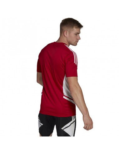 Adidas Condivo 22 Αθλητικό Ανδρικό T-shirt Κόκκινο με Λογότυπο HA6286 Adidas Condivo 22 Αθλητικό Ανδρικό T-shirt Κόκκινο με Λογότυπο HA6286