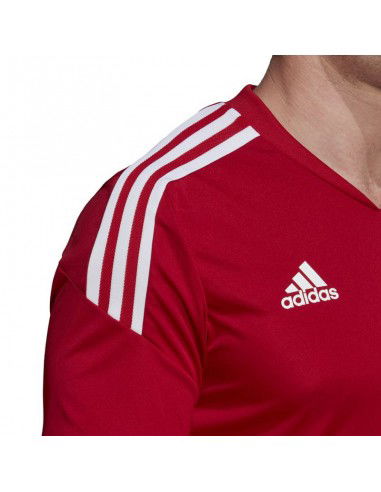 Adidas Condivo 22 Αθλητικό Ανδρικό T-shirt Κόκκινο με Λογότυπο HA6286 Adidas Condivo 22 Αθλητικό Ανδρικό T-shirt Κόκκινο με Λογότυπο HA6286
