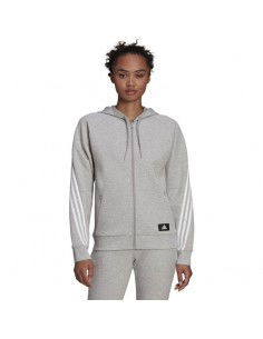 Adidas Sportswear Future Icons Γυναικείο Φούτερ με Κουκούλα Γκρι H57289