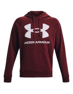 Under Armour Rival Ανδρικό Φούτερ με Κουκούλα και Τσέπες Μπορντό 1357093-690