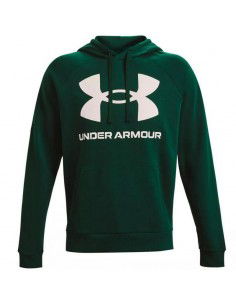 Under Armour Rival Ανδρικό Φούτερ με Κουκούλα και Τσέπες Πράσινο 1357093-330