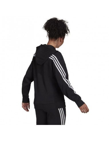 Adidas Sportswear Future Icons 3-Stripes Γυναικεία Φούτερ Ζακέτα με Κουκούλα Μαύρη H57287 Adidas Sportswear Future Icons 3-Stripes Γυναικεία Φούτερ Ζακέτα με Κουκούλα Μαύρη H57287
