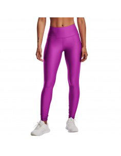 Under Armour Γυναικείο Cropped Κολάν Γυαλιστερό Φούξια 1365336-577