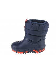 Crocs Παιδικές Γαλότσες με Εσωτερική Επένδυση Puff Μπλε 207683-410 2