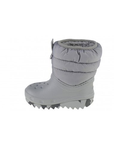 Crocs Classic Neo Puff Παιδικά Μποτάκια Χιονιού Γκρι 207683-007 Crocs Classic Neo Puff Παιδικά Μποτάκια Χιονιού Γκρι 207683-007