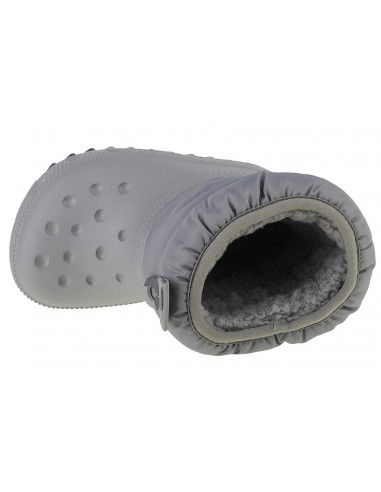 Crocs Classic Neo Puff Παιδικά Μποτάκια Χιονιού Γκρι 207683-007 Crocs Classic Neo Puff Παιδικά Μποτάκια Χιονιού Γκρι 207683-007