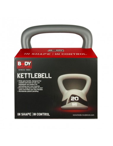 Body Sculpture BW-117 Kettlebell από PVC 20kg Γκρι Body Sculpture BW-117 Kettlebell από PVC 20kg Γκρι