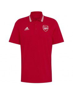 Adidas 3-Stripes Ανδρική Μπλούζα Polo Κοντομάνικη Κόκκινη HF4047