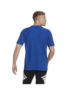 Adidas Tiro 23 Competition Ανδρικό T-shirt Μπλε με Λογότυπο HU1321 2