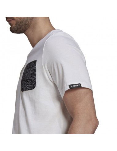 Adidas Terrex Ανδρικό T-shirt Λευκό Μονόχρωμο GU8993 Adidas Terrex Ανδρικό T-shirt Λευκό Μονόχρωμο GU8993