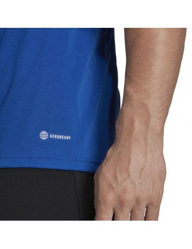 Adidas Tiro 23 Competition Ανδρικό T-shirt Μπλε με Λογότυπο HU1296 Adidas Tiro 23 Competition Ανδρικό T-shirt Μπλε με Λογότυπο HU1296