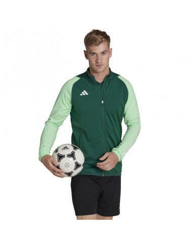 Adidas Tiro Essentials Ανδρική Ζακέτα με Φερμουάρ Πράσινη HU1303 Adidas Tiro Essentials Ανδρική Ζακέτα με Φερμουάρ Πράσινη HU1303
