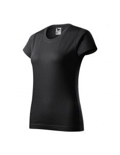 Malfini Basic Γυναικείο Διαφημιστικό T-shirt Κοντομάνικο σε Μαύρο Χρώμα MLI-13494
