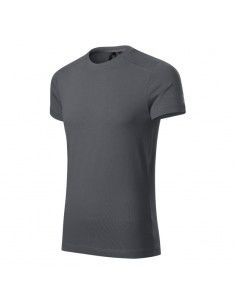 Malfini Ανδρικό Διαφημιστικό T-shirt Κοντομάνικο σε Γκρι Χρώμα MLI-15083