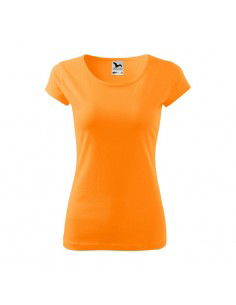 Malfini Pure Γυναικείο Διαφημιστικό T-shirt Κοντομάνικο σε Πορτοκαλί Χρώμα MLI-122A2 2