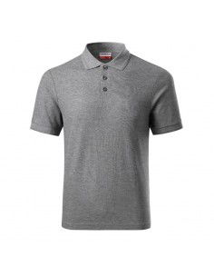 Malfini MLI-R2212 Ανδρικό T-shirt Polo Γκρι 2