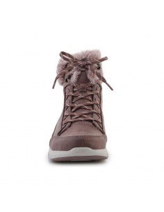 Skechers Glacial Ultra Cozyly Γυναικεία Μποτάκια Αστραγάλου με Γούνα Ροζ 144178-MVE 2