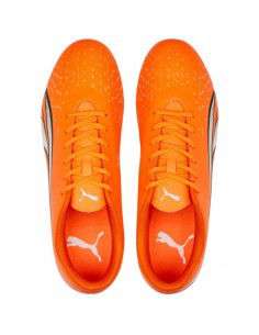 Puma Ultra Play FG/AG 107224-01 Χαμηλά Ποδοσφαιρικά Παπούτσια με Τάπες Ultra Orange / Puma White / Blue Glimmer 2