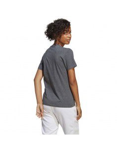 Adidas Big Logo Γυναικείο Αθλητικό T-shirt Grey Melange/Siel IC0634 2
