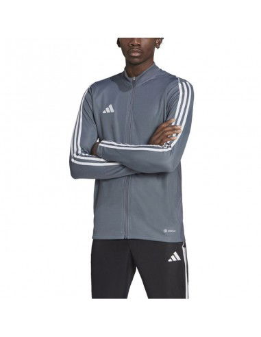 Adidas Tiro 23 League Ανδρική Φούτερ Ζακέτα με Κουκούλα Γκρι HS3504 Adidas Tiro 23 League Ανδρική Φούτερ Ζακέτα με Κουκούλα Γκρι HS3504