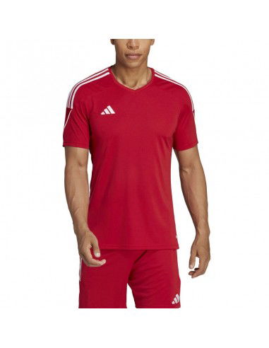 Adidas Tiro 23 League Αθλητικό Ανδρικό T-shirt Team Power Red 2 / White Μονόχρωμο HT6128 Adidas Tiro 23 League Αθλητικό Ανδρικό T-shirt Team Power Red 2 / White Μονόχρωμο HT6128