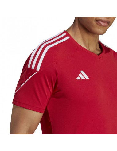 Adidas Tiro 23 League Αθλητικό Ανδρικό T-shirt Team Power Red 2 / White Μονόχρωμο HT6128 Adidas Tiro 23 League Αθλητικό Ανδρικό T-shirt Team Power Red 2 / White Μονόχρωμο HT6128