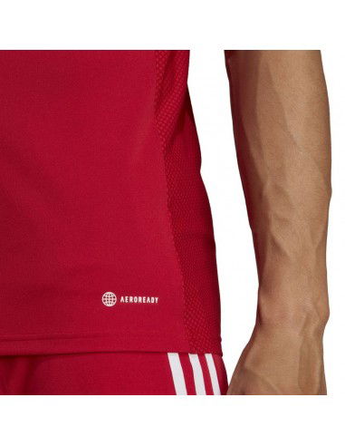 Adidas Tiro 23 League Αθλητικό Ανδρικό T-shirt Team Power Red 2 / White Μονόχρωμο HT6128 Adidas Tiro 23 League Αθλητικό Ανδρικό T-shirt Team Power Red 2 / White Μονόχρωμο HT6128