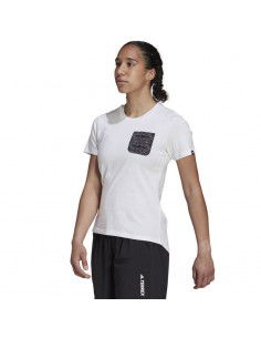 Adidas Terrex Ανδρικό T-shirt Λευκό Μονόχρωμο GU8993
