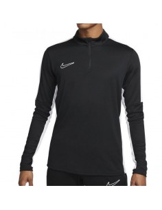 Nike Academy 23 Ανδρική Αθλητική Μπλούζα Μακρυμάνικη Dri-Fit με Φερμουάρ Μαύρη DR1352-010 2