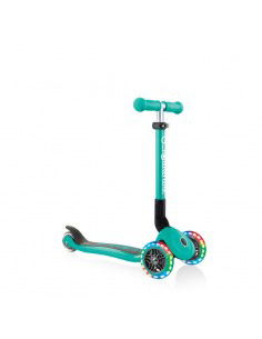 3wheel scooter Globber Foldable Lights Emerald Green Jr 437107
