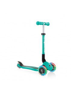 3wheel scooter Globber Foldable Lights Emerald Green Jr 437107 2