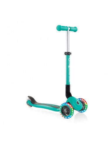 3wheel scooter Globber Foldable Lights Emerald Green Jr 437107 3wheel scooter Globber Foldable Lights Emerald Green Jr 437107