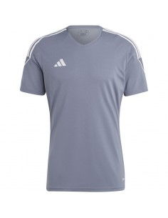 Adidas Tiro 23 League Αθλητικό Ανδρικό T-shirt Γκρι με Λογότυπο IC7478