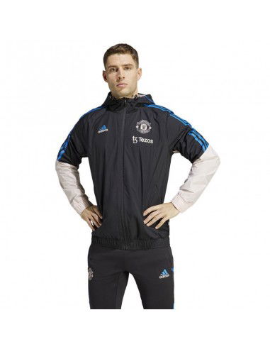 Adidas Manchester United Condivo 22 Αθλητικό Ανδρικό Μπουφάν Αδιάβροχο Black / Icey Pink HT4288 Adidas Manchester United Condivo 22 Αθλητικό Ανδρικό Μπουφάν Αδιάβροχο Black / Icey Pink HT4288