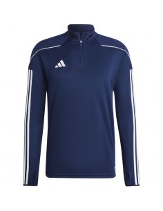 Adidas Ανδρική Μπλούζα με Φερμουάρ Μακρυμάνικη Navy Μπλε HS7229