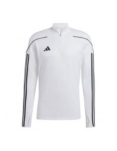 Adidas Ανδρική Μπλούζα με Φερμουάρ Μακρυμάνικη Λευκή IC7878
