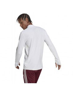 Adidas Ανδρική Μπλούζα με Φερμουάρ Μακρυμάνικη Λευκή IC7878 2