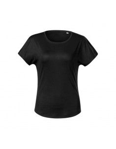 Malfini Γυναικείο Διαφημιστικό T-shirt Κοντομάνικο σε Μαύρο Χρώμα MLI-81101 2