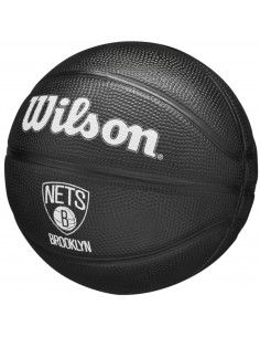Wilson Team Tribute Mini Μπάλα Μπάσκετ Outdoor WZ4017604XB Brooklyn Nets 2