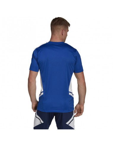 Adidas Condivo 22 Αθλητικό Ανδρικό T-shirt Μπλε με Λογότυπο HA6285 Adidas Condivo 22 Αθλητικό Ανδρικό T-shirt Μπλε με Λογότυπο HA6285