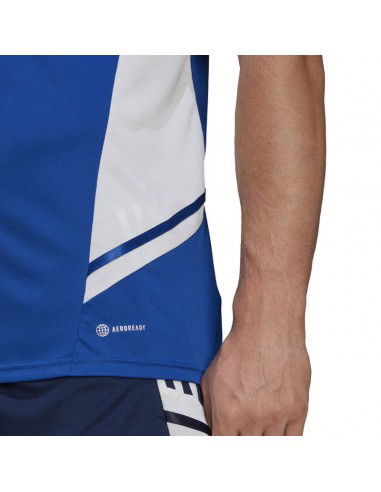 Adidas Condivo 22 Αθλητικό Ανδρικό T-shirt Μπλε με Λογότυπο HA6285 Adidas Condivo 22 Αθλητικό Ανδρικό T-shirt Μπλε με Λογότυπο HA6285