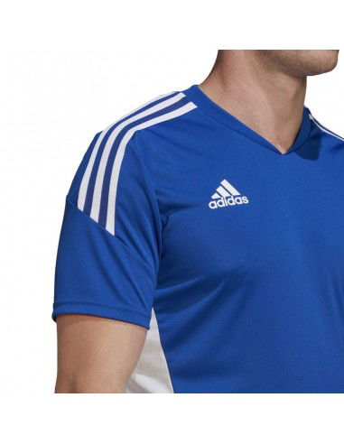 Adidas Condivo 22 Αθλητικό Ανδρικό T-shirt Μπλε με Λογότυπο HA6285 Adidas Condivo 22 Αθλητικό Ανδρικό T-shirt Μπλε με Λογότυπο HA6285