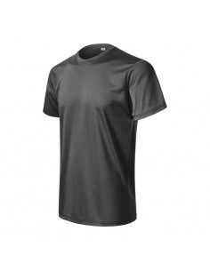 Malfini Ανδρικό Διαφημιστικό T-shirt Κοντομάνικο σε Γκρι Χρώμα MLI-810M1