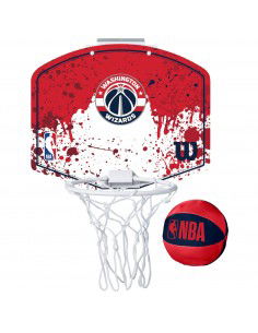 Wilson Washington Wizards WTBA1302WAS Mini Μπασκέτα Δωματίου με Μπάλα